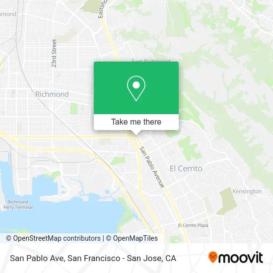 Mapa de San Pablo Ave