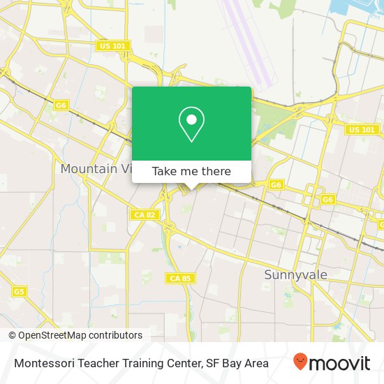 Montessori Teacher Training Center, 317 Moorpark Way map