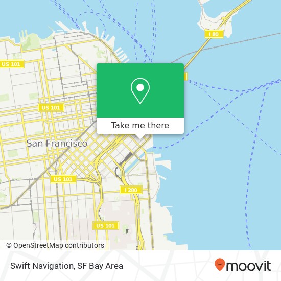 Mapa de Swift Navigation, 148 Townsend St