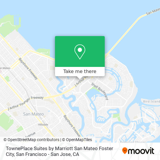 TownePlace Suites by Marriott San Mateo Foster City map