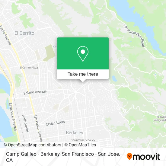 Mapa de Camp Galileo - Berkeley