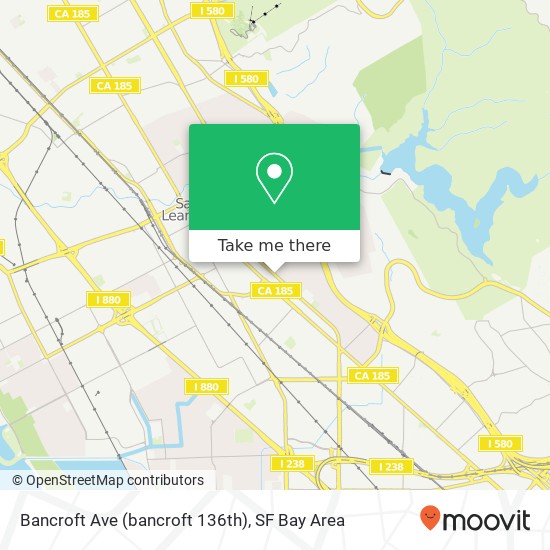 Bancroft Ave (bancroft 136th), San Leandro, CA 94578 map