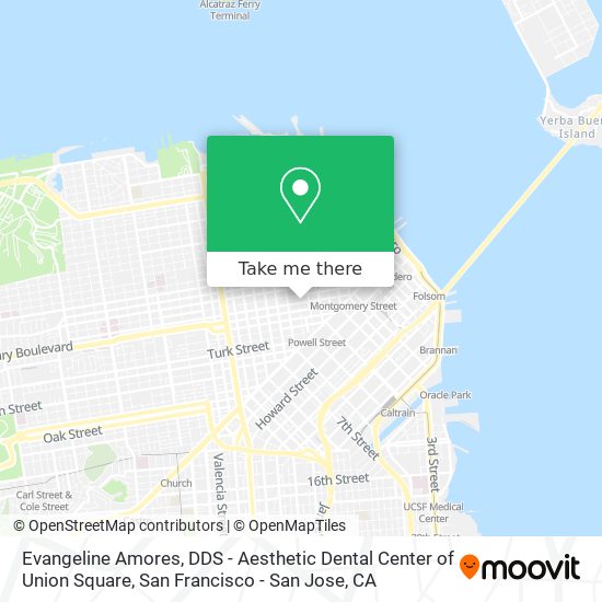 Evangeline Amores, DDS - Aesthetic Dental Center of Union Square map