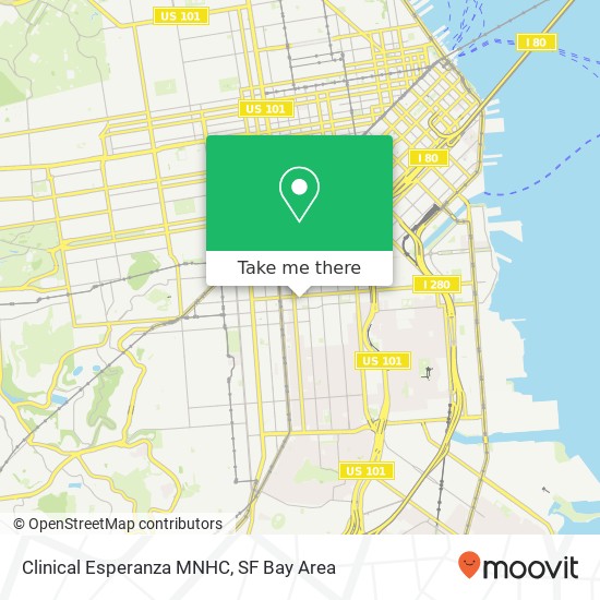 Mapa de Clinical Esperanza MNHC, 240 Shotwell St