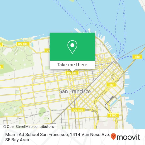 Miami Ad School San Francisco, 1414 Van Ness Ave map