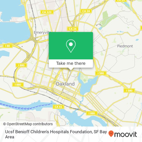 Ucsf Benioff Children's Hospitals Foundation, 2201 Broadway map