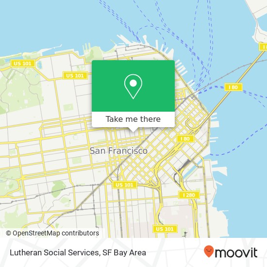 Mapa de Lutheran Social Services, 410 Eddy St