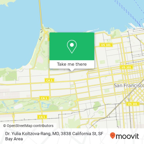 Dr. Yulia Koltzova-Rang, MD, 3838 California St map