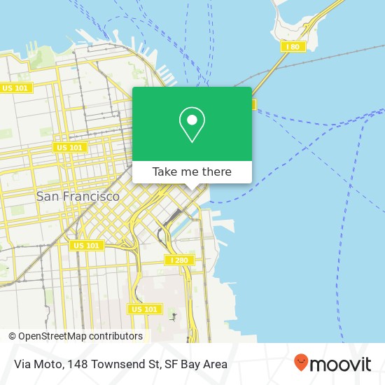 Mapa de Via Moto, 148 Townsend St