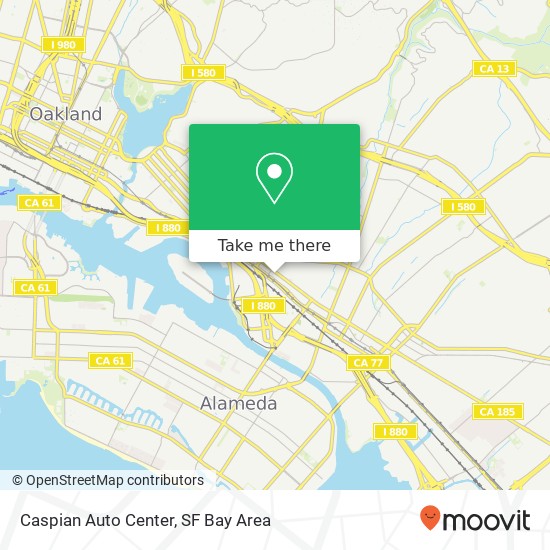 Mapa de Caspian Auto Center, 2345 International Blvd
