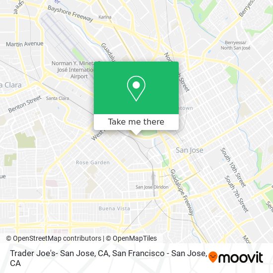 Mapa de Trader Joe's- San Jose, CA