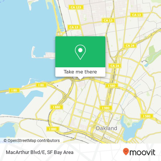 Mapa de MacArthur Blvd/E