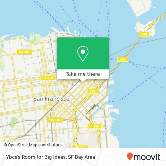 Ybca's Room for Big Ideas map