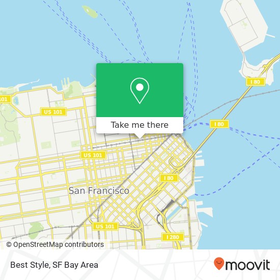 Mapa de Best Style, 607 Grant Ave