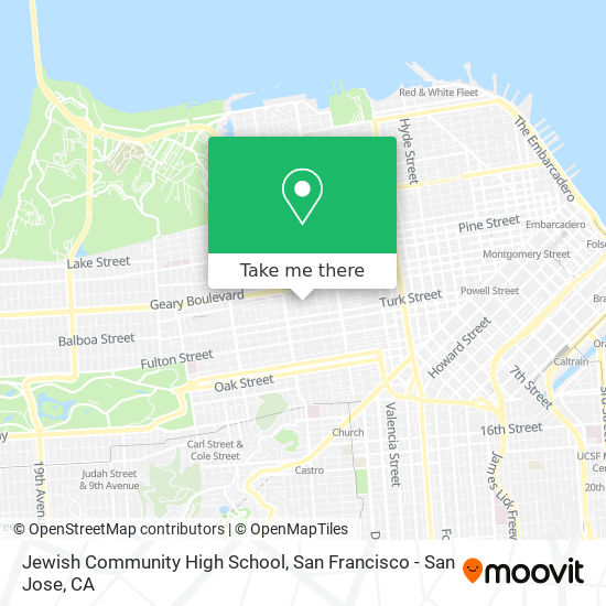 Mapa de Jewish Community High School