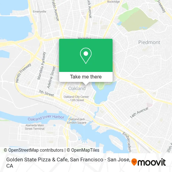 Golden State Pizza & Cafe map