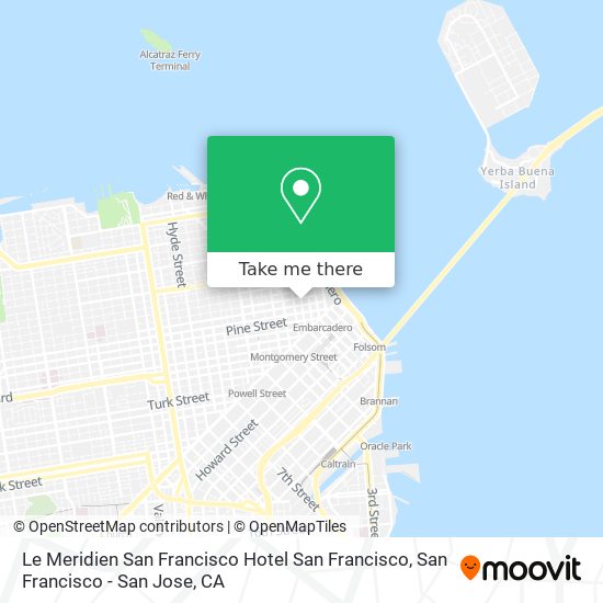 Le Meridien San Francisco Hotel San Francisco map