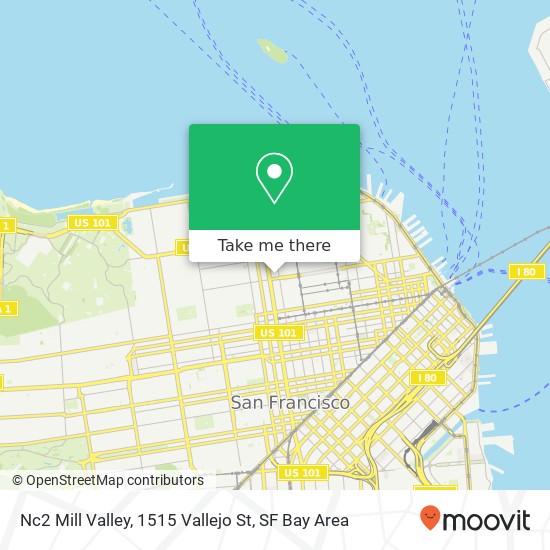 Nc2 Mill Valley, 1515 Vallejo St map