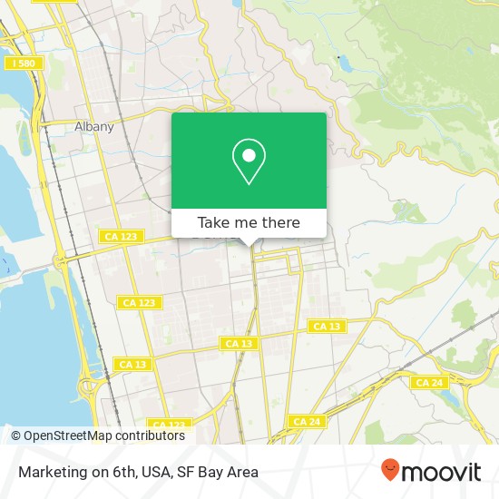 Mapa de Marketing on 6th, USA, 2230 Shattuck Ave