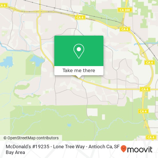 McDonald's #19235 - Lone Tree Way - Antioch Ca map