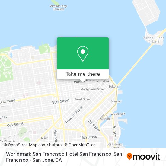 Mapa de Worldmark San Francisco Hotel San Francisco