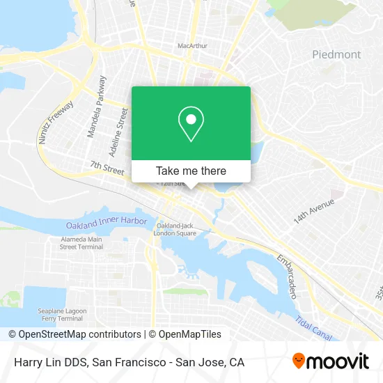 Harry Lin DDS map