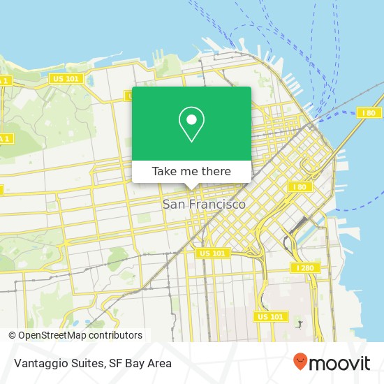 Vantaggio Suites, 835 Turk St map