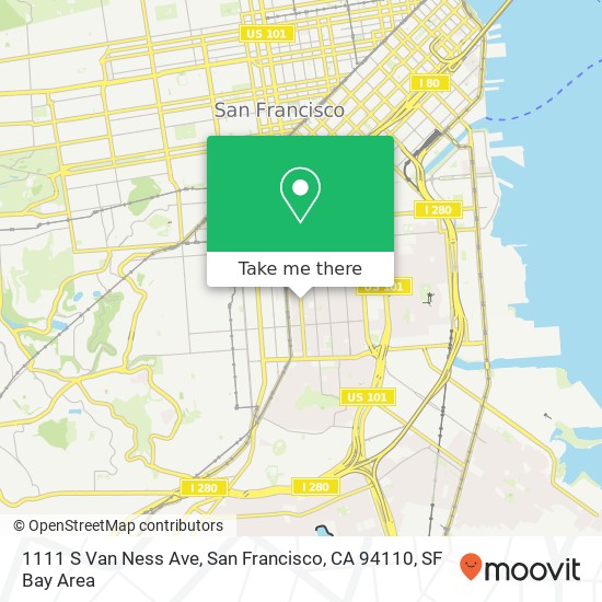 1111 S Van Ness Ave, San Francisco, CA 94110 map