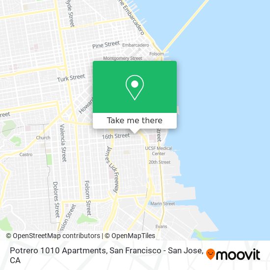 Potrero 1010 Apartments map