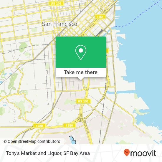 Mapa de Tony's Market and Liquor