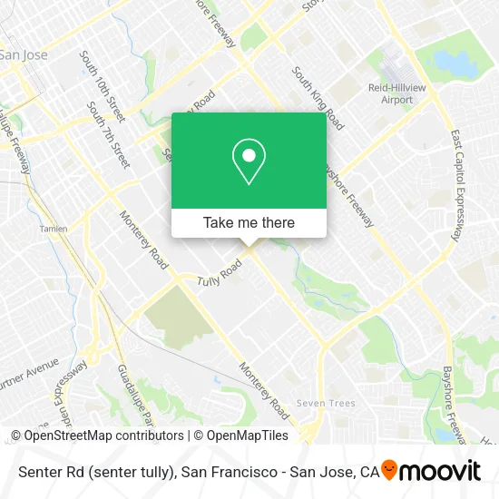 Senter Rd (senter tully) map