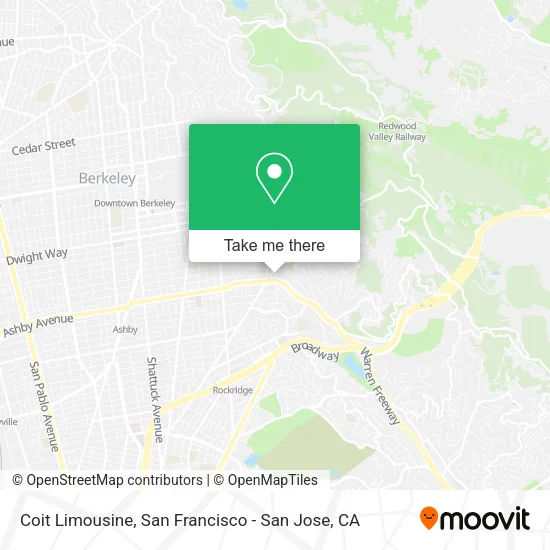 Coit Limousine map