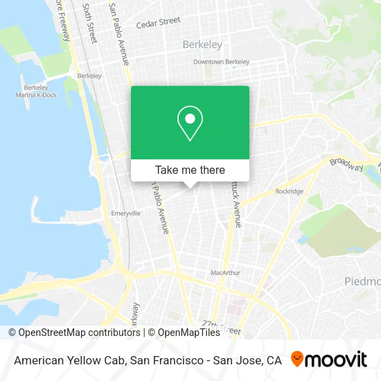 Mapa de American Yellow Cab