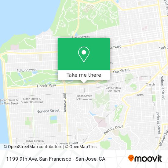 1199 9th Ave map