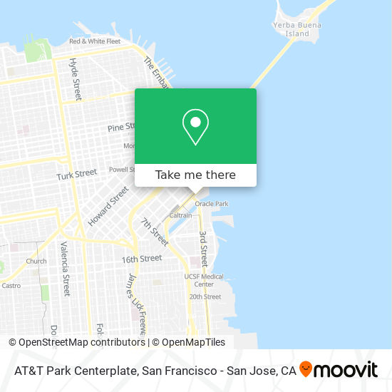 AT&T Park Centerplate map
