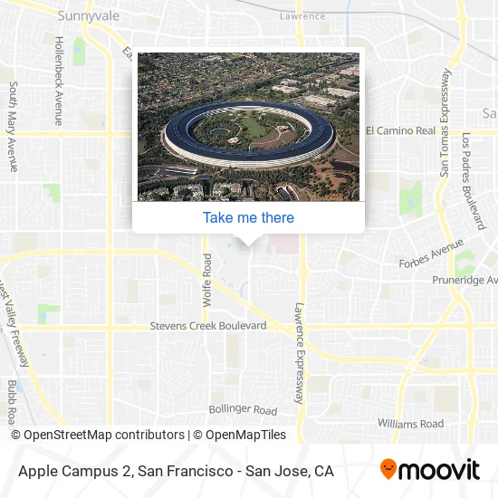 Mapa de Apple Campus 2