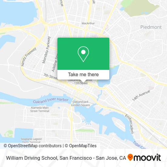 William Driving School map