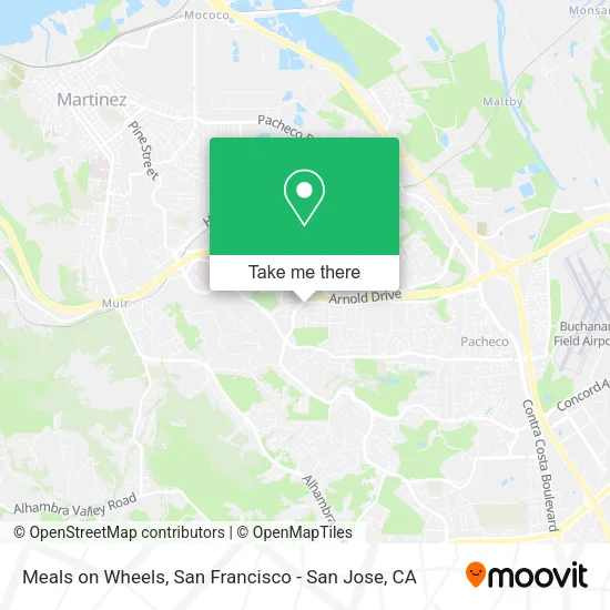 Mapa de Meals on Wheels