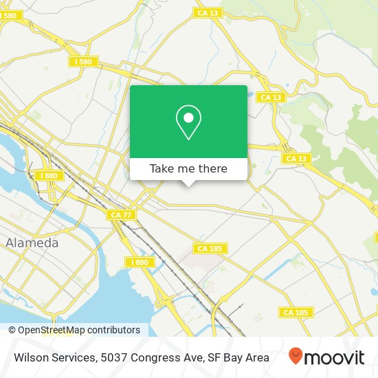 Mapa de Wilson Services, 5037 Congress Ave