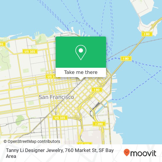 Tanny Li Designer Jewelry, 760 Market St map