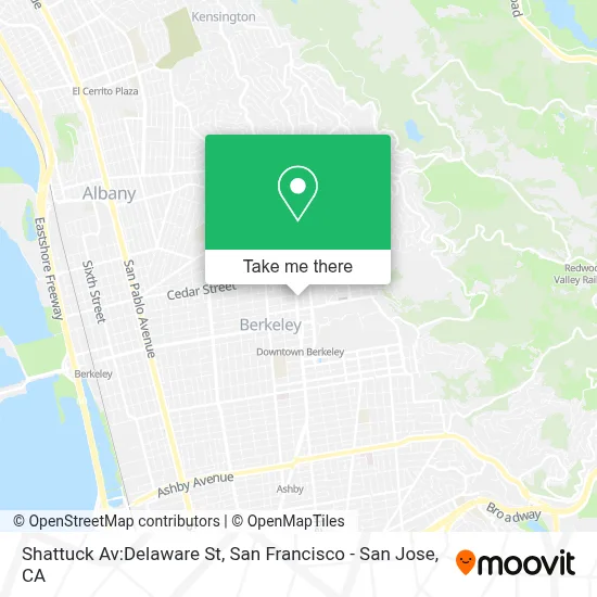 Shattuck Av:Delaware St map