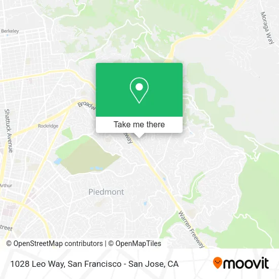 Mapa de 1028 Leo Way