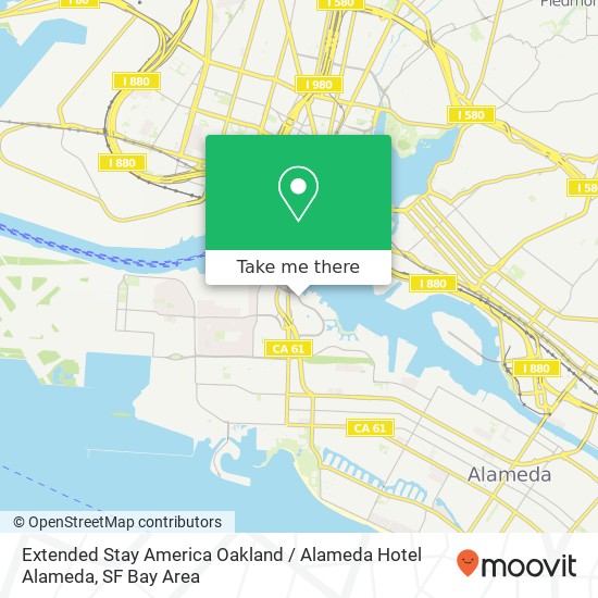 Extended Stay America Oakland / Alameda Hotel Alameda, 1350 Marina Village Pkwy map