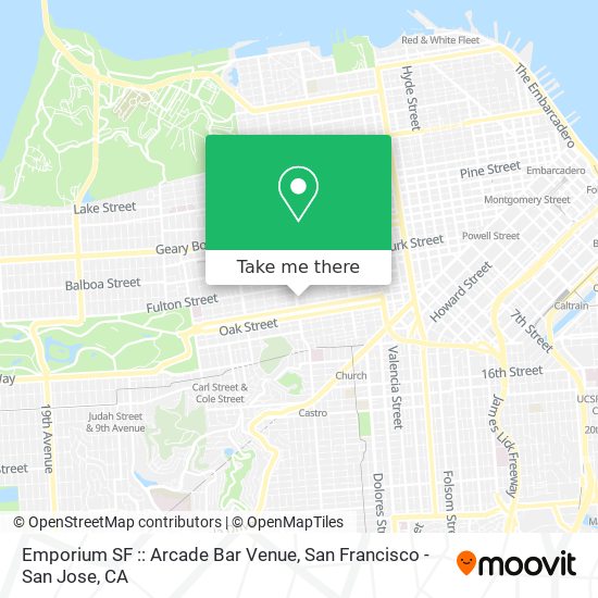 Mapa de Emporium SF :: Arcade Bar Venue