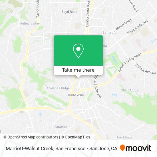 Mapa de Marriott-Walnut Creek