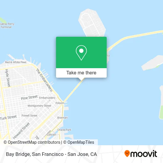 Bay Bridge map