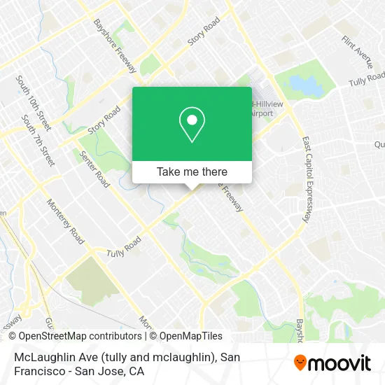 McLaughlin Ave (tully and mclaughlin) map