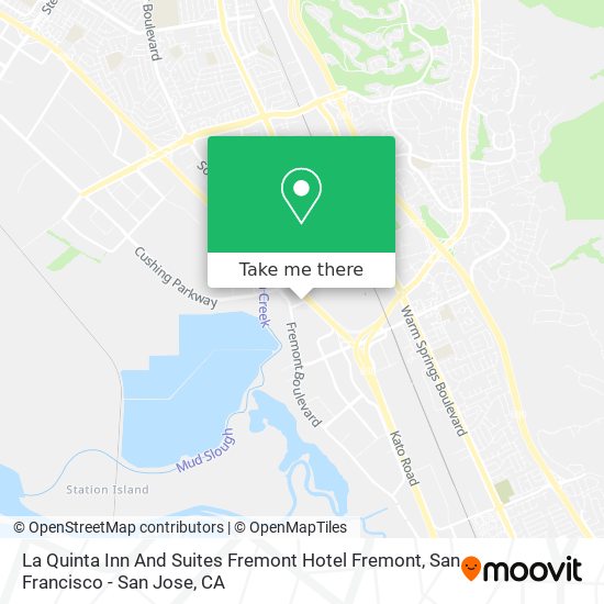 Mapa de La Quinta Inn And Suites Fremont Hotel Fremont