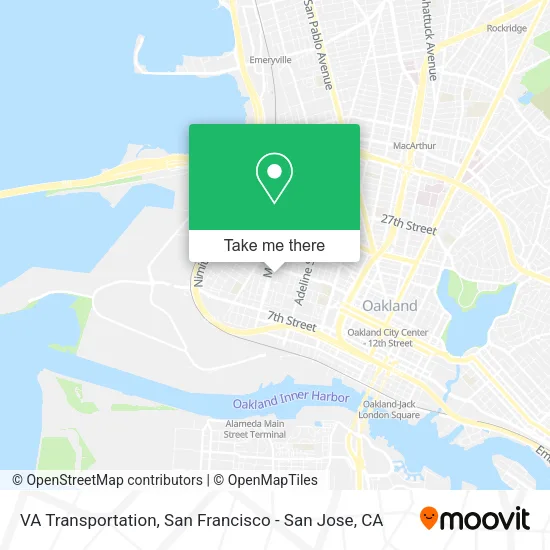 VA Transportation map