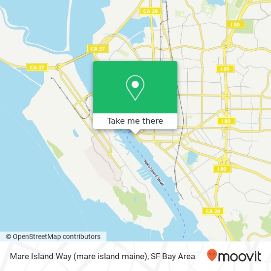 Mare Island Way (mare island maine), Vallejo (VALLEJO), CA 94590 map